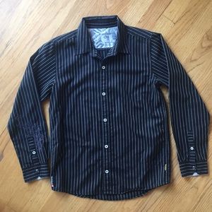 Boys size large long sleeve button down shirt
